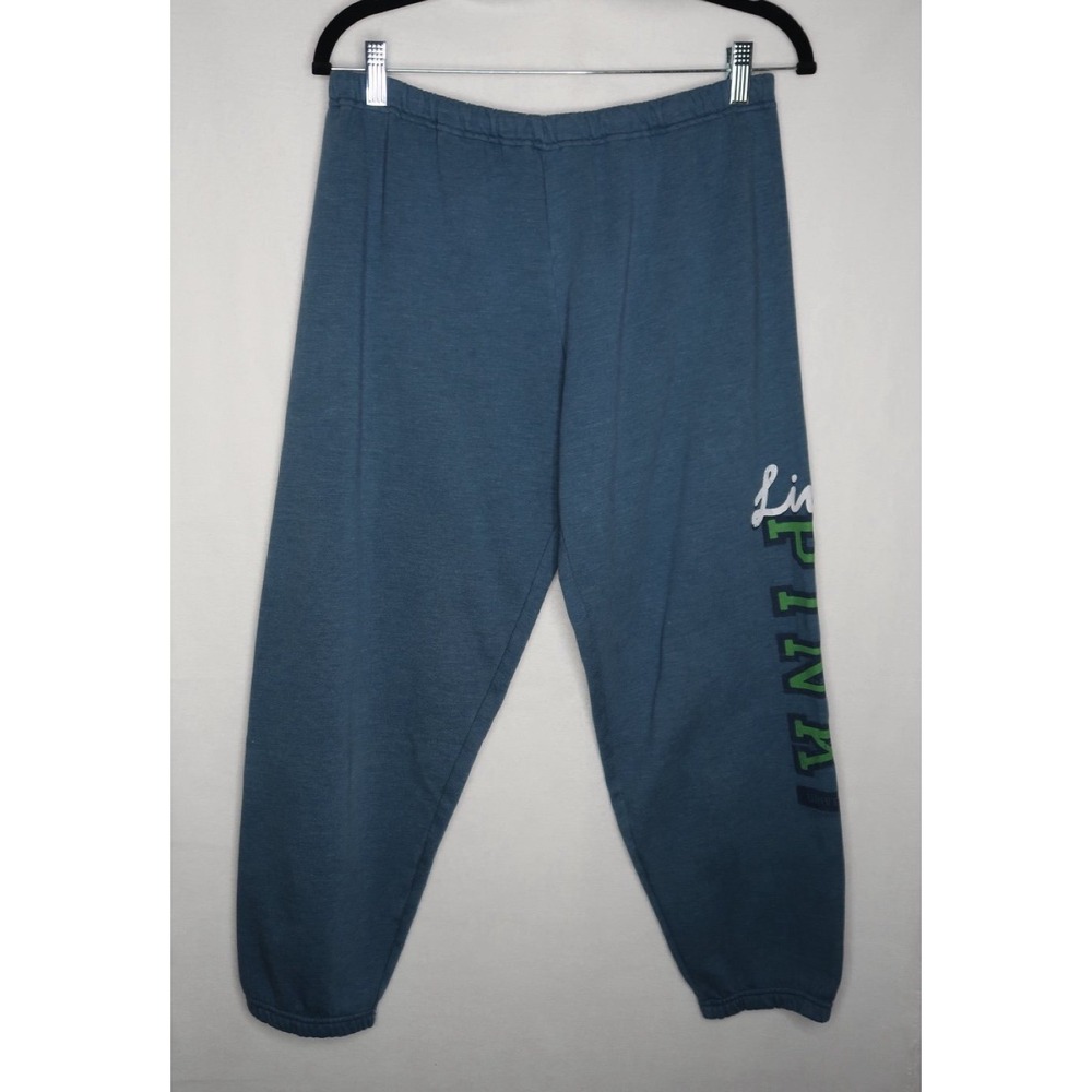 Vintage Y2K Victoria's Secret PINK Blue Logo Sweatpants Joggers Womens XS 2000s